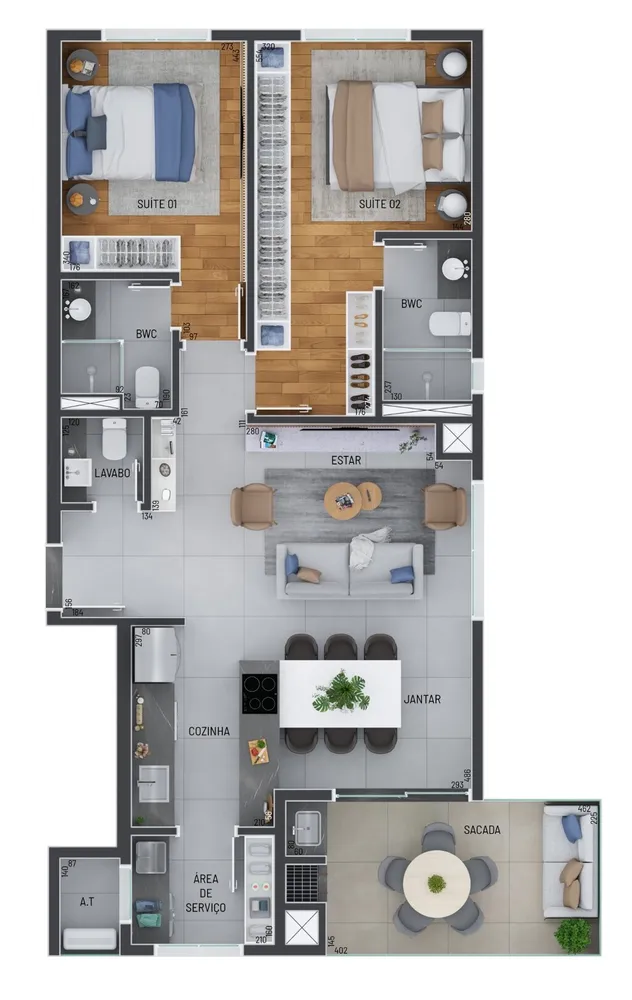 Apartamento, 3 quartos, 170 m² - Foto 7