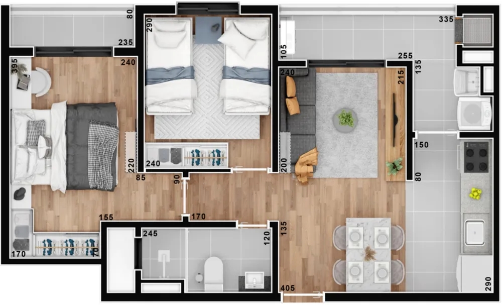 Apartamento, 2 quartos, 73 m² - Foto 4