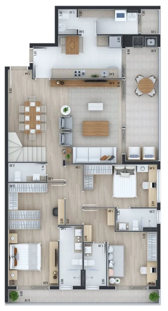 Cobertura, 3 quartos, 284 m² - Foto 8