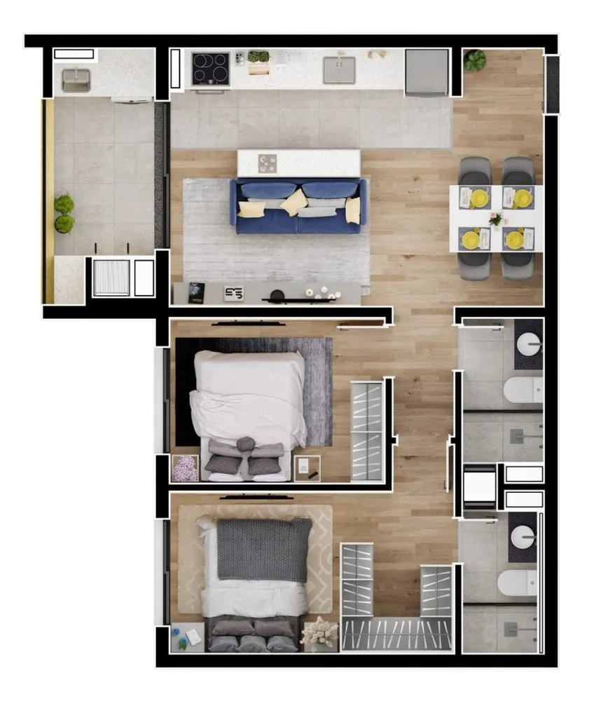 Apartamento, 3 quartos, 76 m² - Foto 11