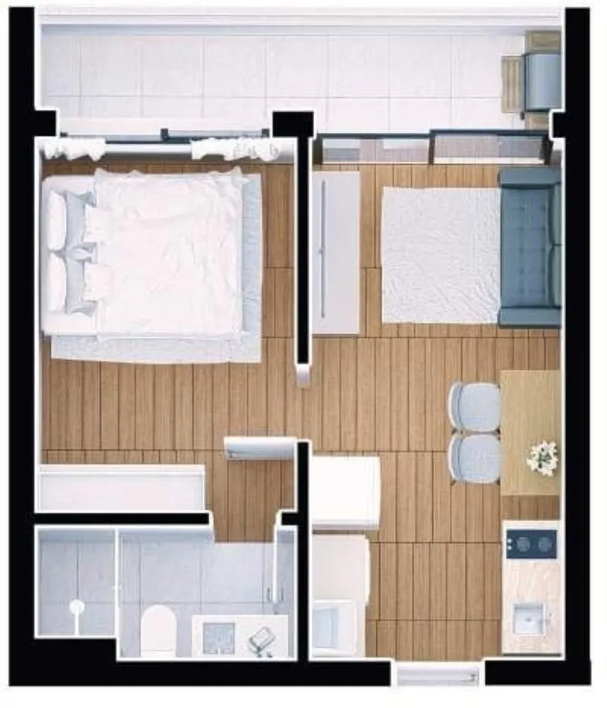 Apartamento, 1 quarto, 62 m² - Foto 8