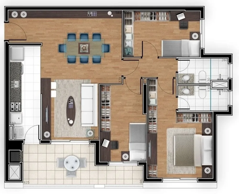 Apartamento, 3 quartos, 97 m² - Foto 8