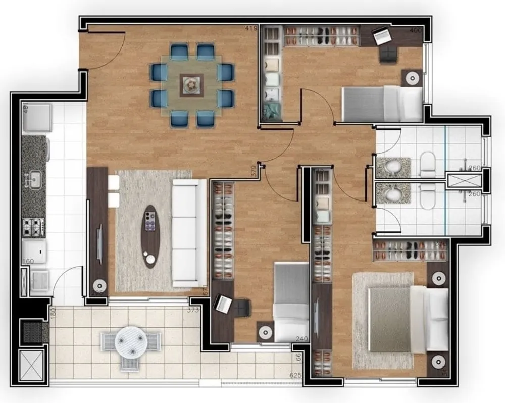 Apartamento, 3 quartos, 97 m² - Foto 7