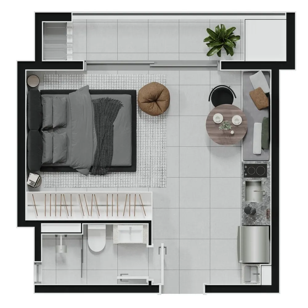Apartamento, 1 quarto, 22 m² - Foto 12