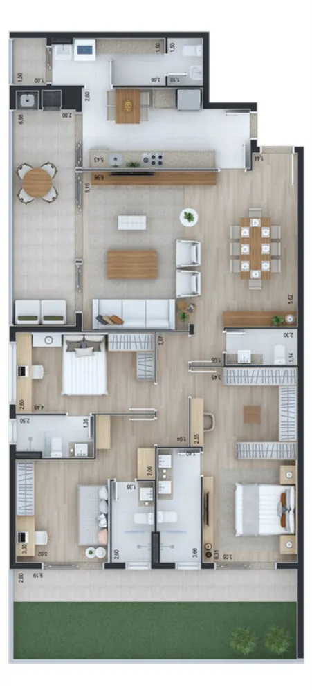 Apartamento, 3 quartos, 230 m² - Foto 6