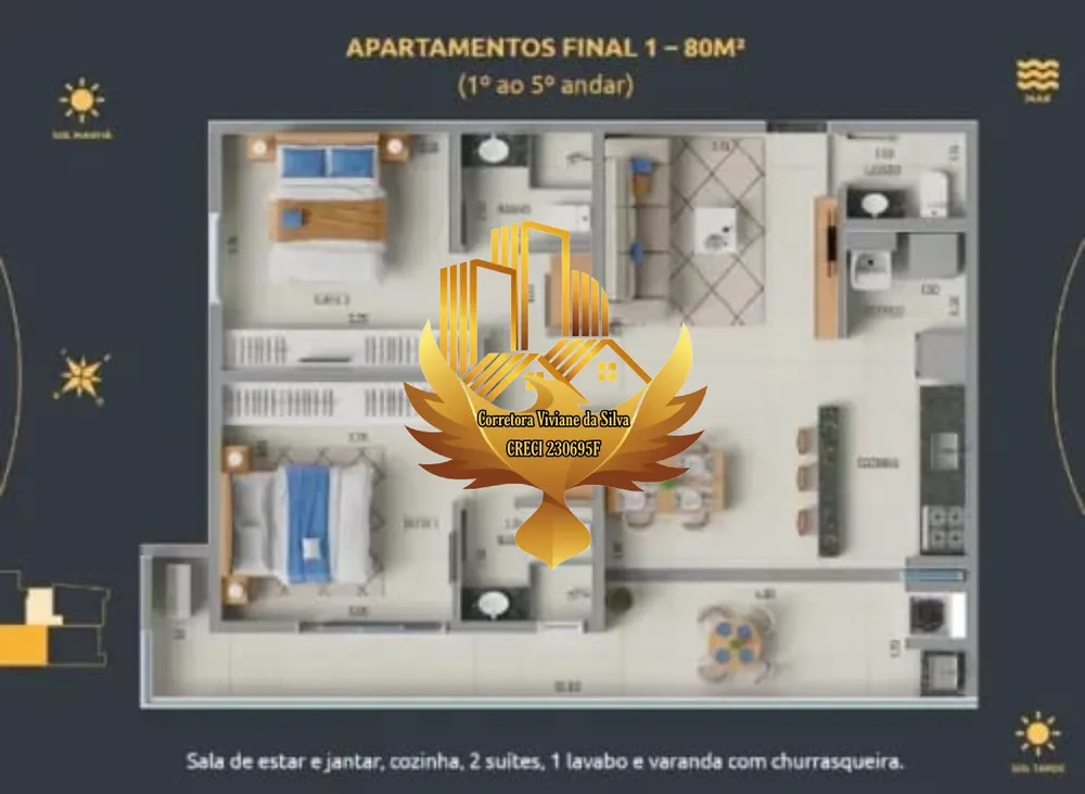 Apartamento, 2 quartos, 80 m² - Foto 8