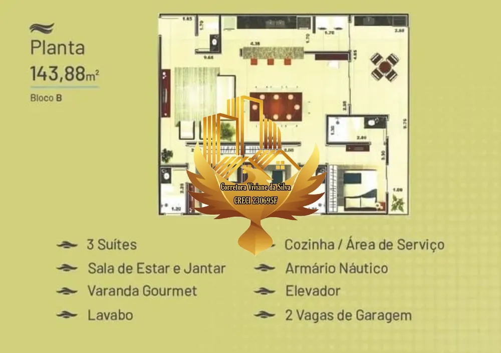 Apartamento, 3 quartos, 143 m² - Foto 7