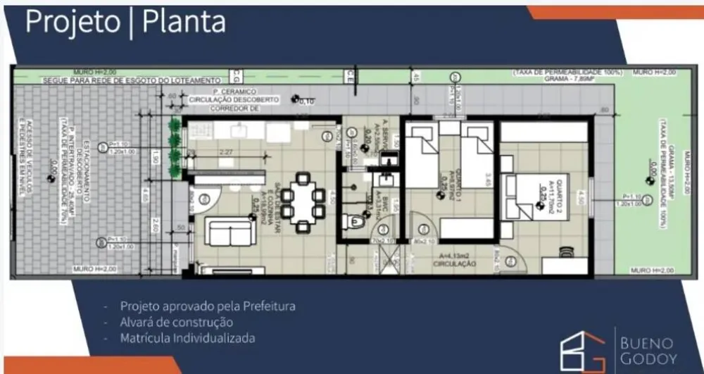 Casa, 2 quartos, 60 m² - Foto 9