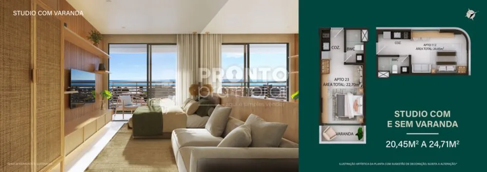 Apartamento, 1 quarto, 23 m² - Foto 1