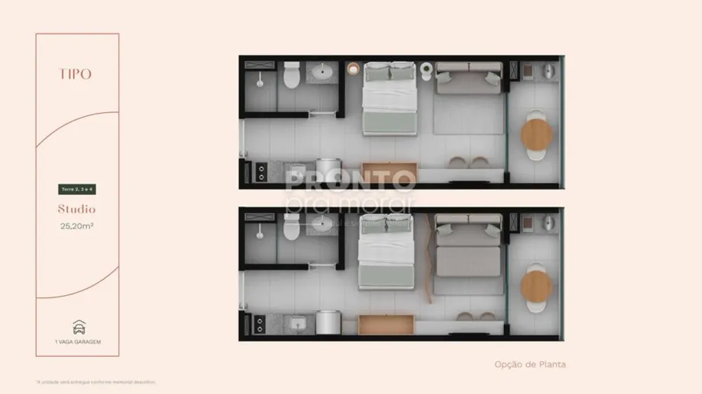 Apartamento, 1 quarto, 25 m² - Foto 1
