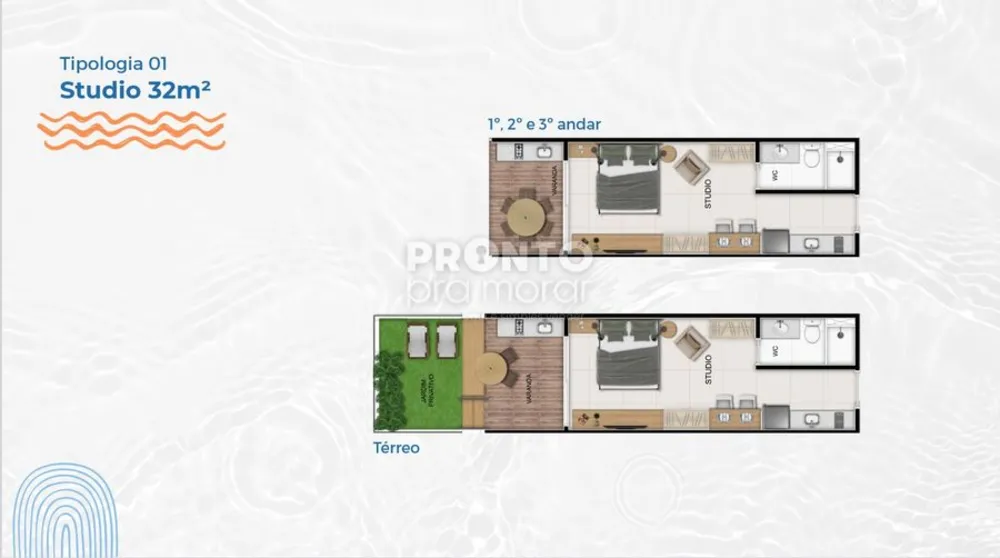 Apartamento, 1 quarto, 32 m² - Foto 1