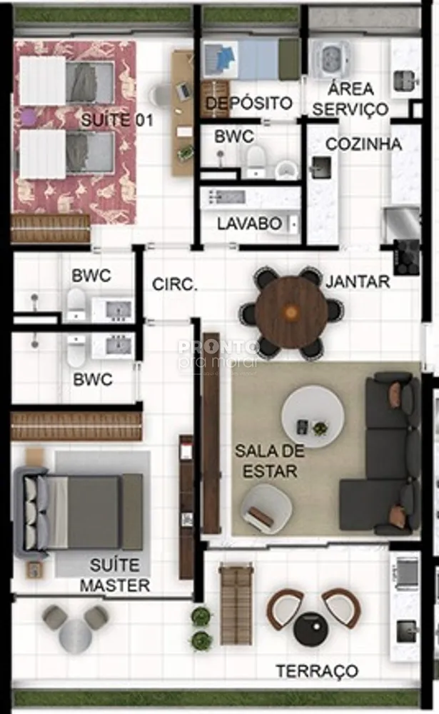 Apartamento, 2 quartos, 111 m² - Foto 1