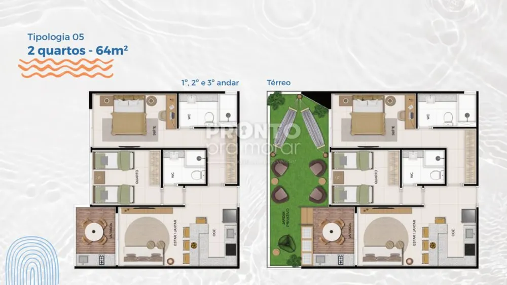 Apartamento, 2 quartos, 64 m² - Foto 1