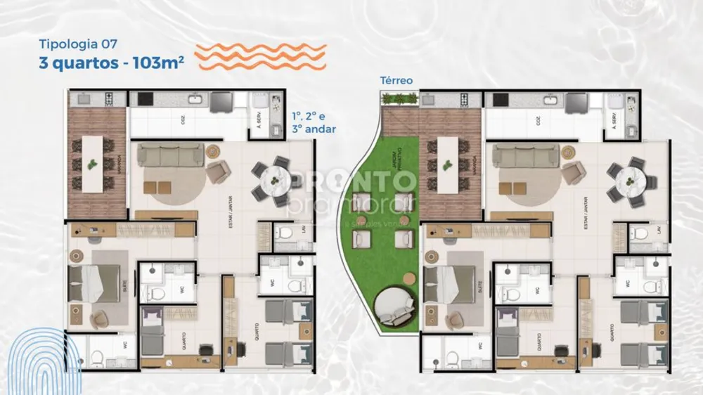 Apartamento, 3 quartos, 103 m² - Foto 1
