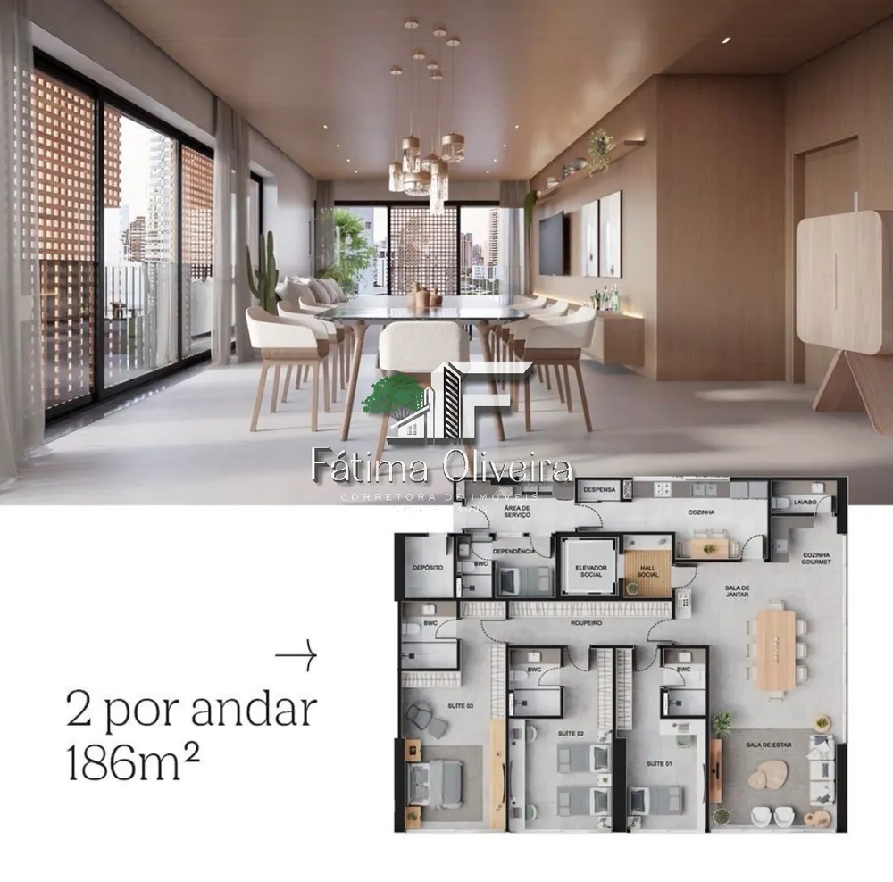 Apartamento, 3 quartos, 184 m² - Foto 6