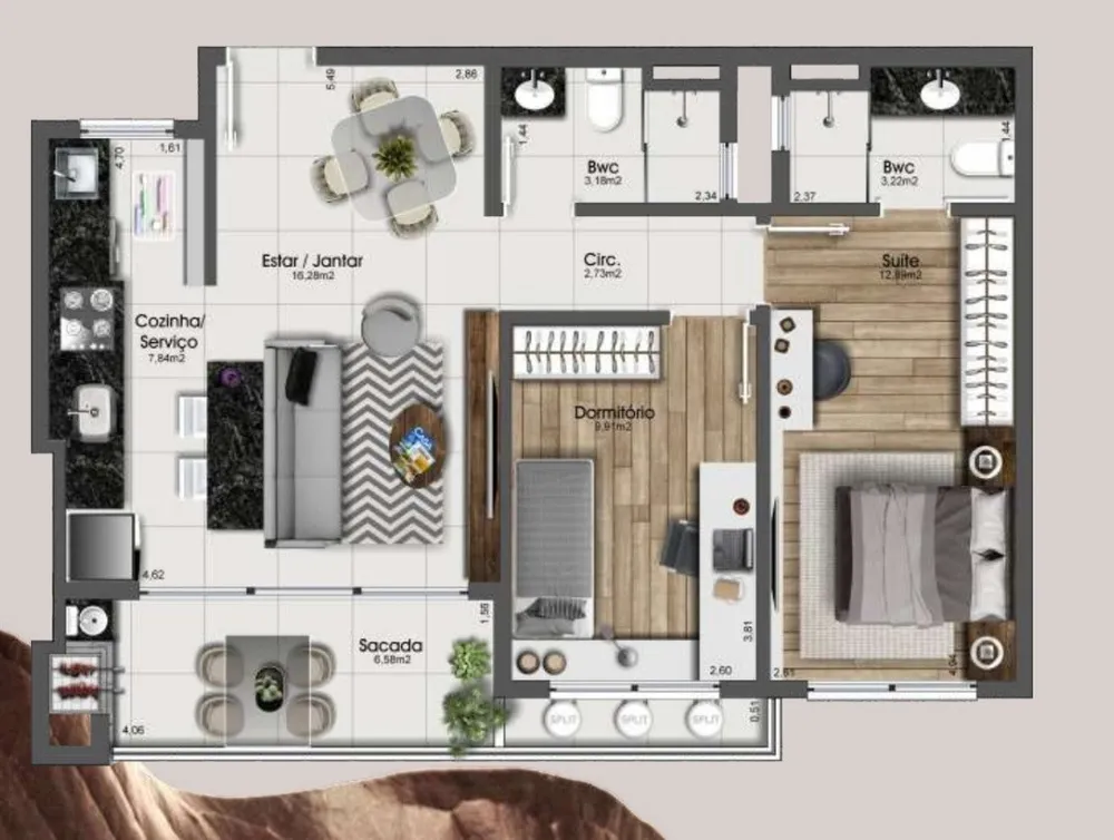Apartamento, 2 quartos, 74 m² - Foto 13