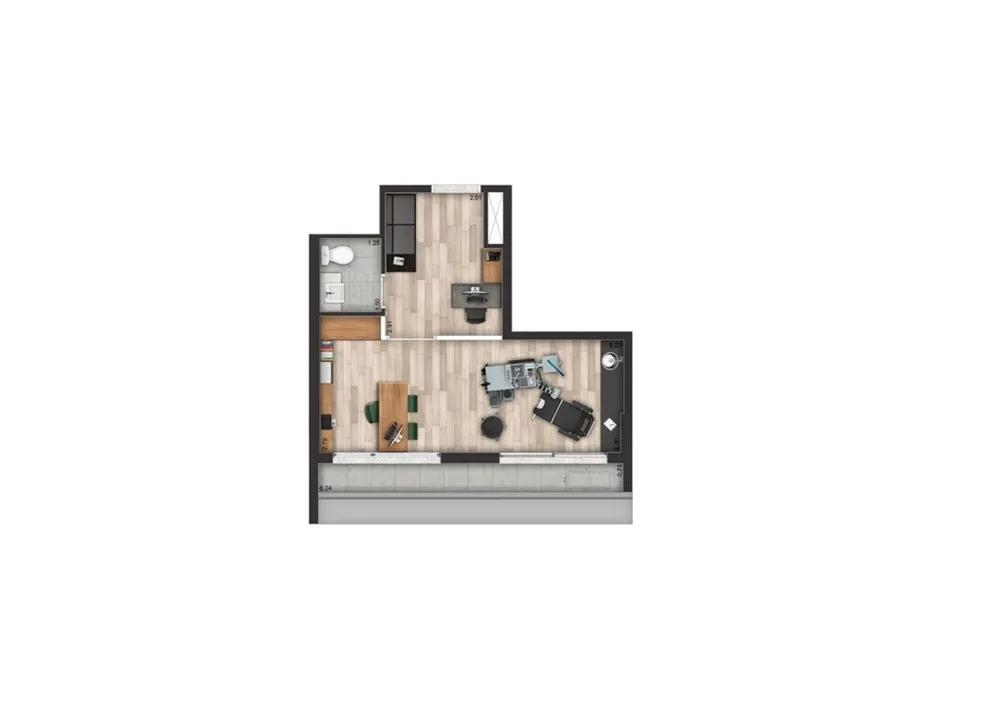 Sala-Conjunto, 27 m² - Foto 4