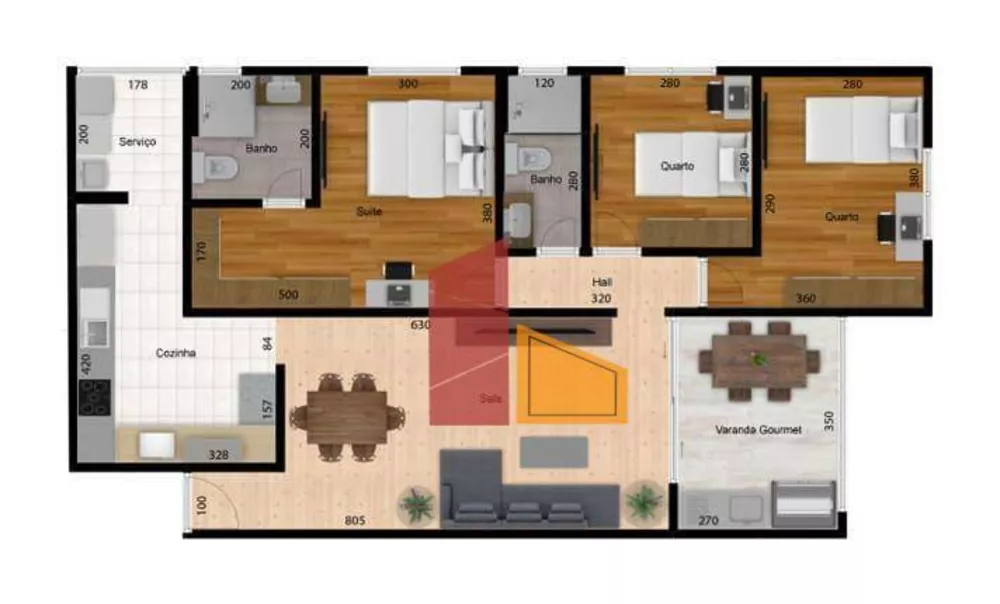 Apartamento, 3 quartos, 100 m² - Foto 12