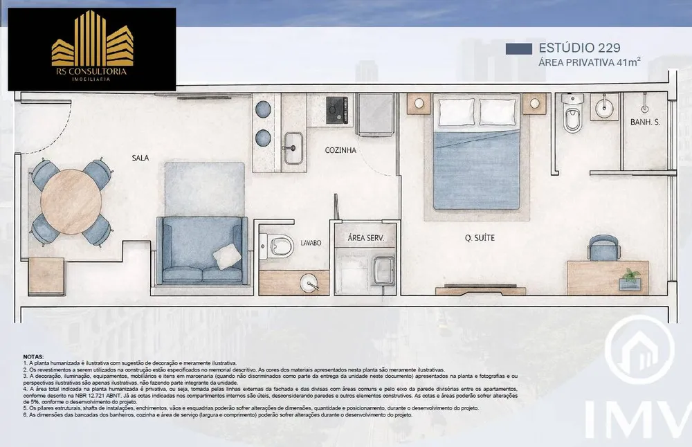 Apartamento, 1 quarto, 41 m² - Foto 1