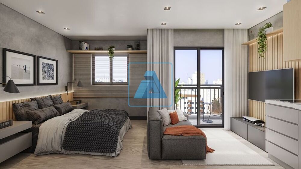 Apartamento Lançamentos com 1 quarto, 24m² - Foto 7