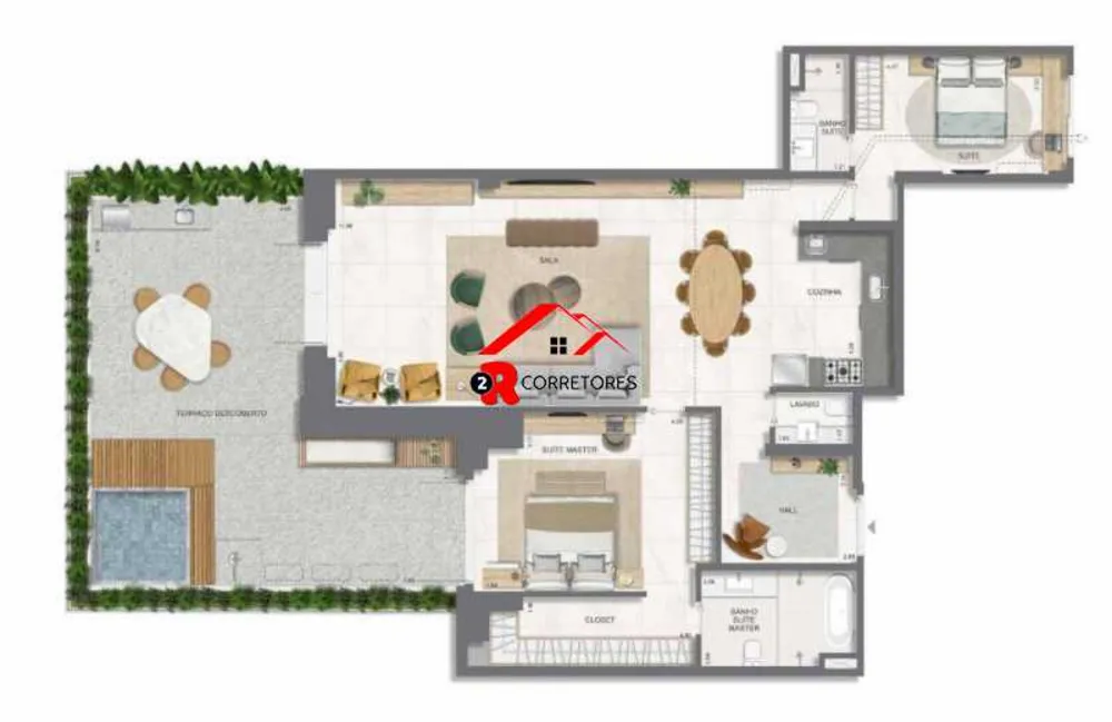 Apartamento, 2 quartos, 194 m² - Foto 2