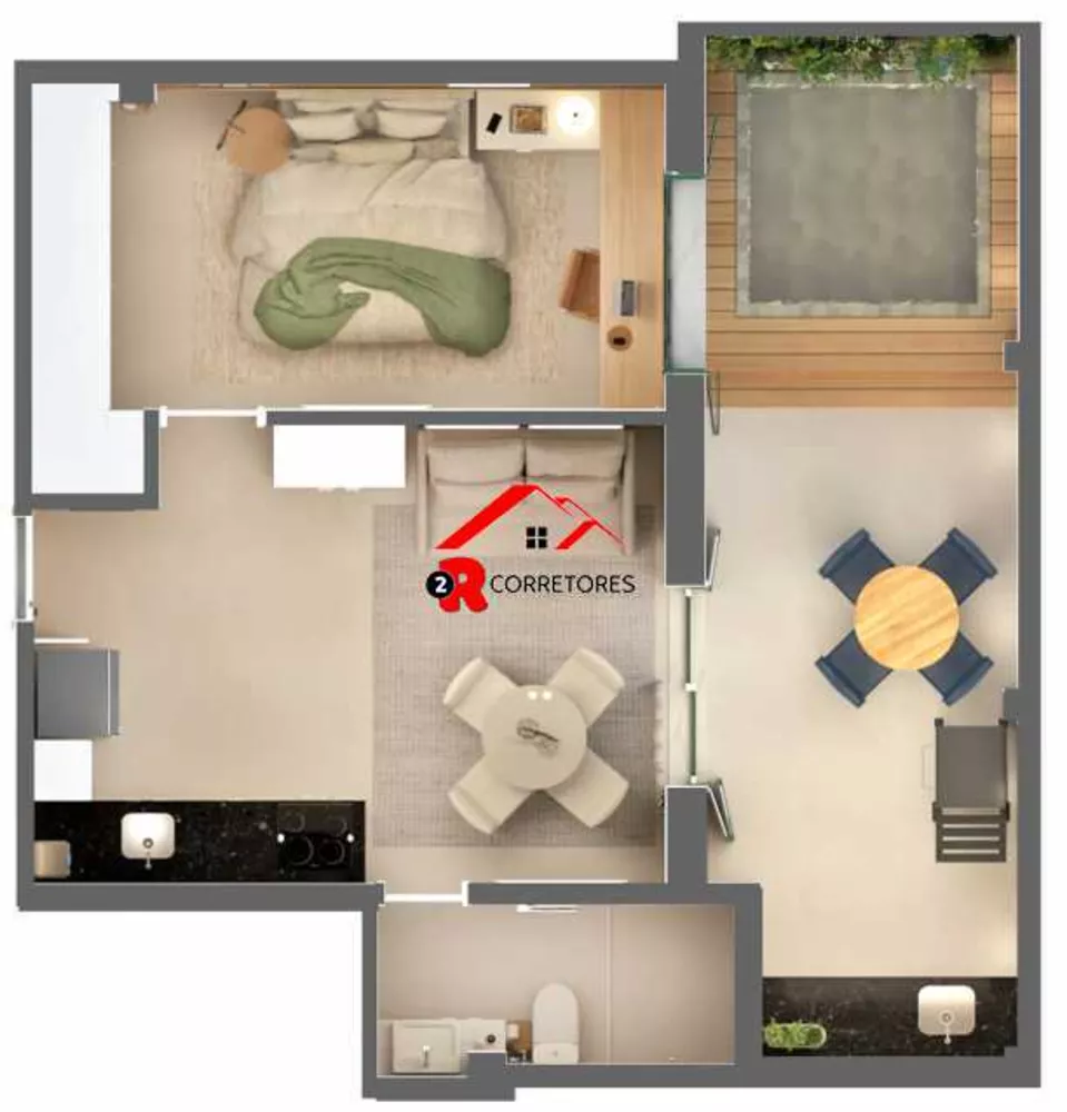 Apartamento, 1 quarto, 60 m² - Foto 12