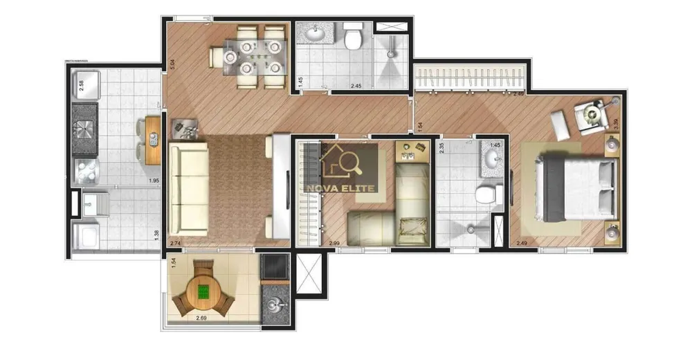 Apartamento, 2 quartos, 64 m² - Foto 6