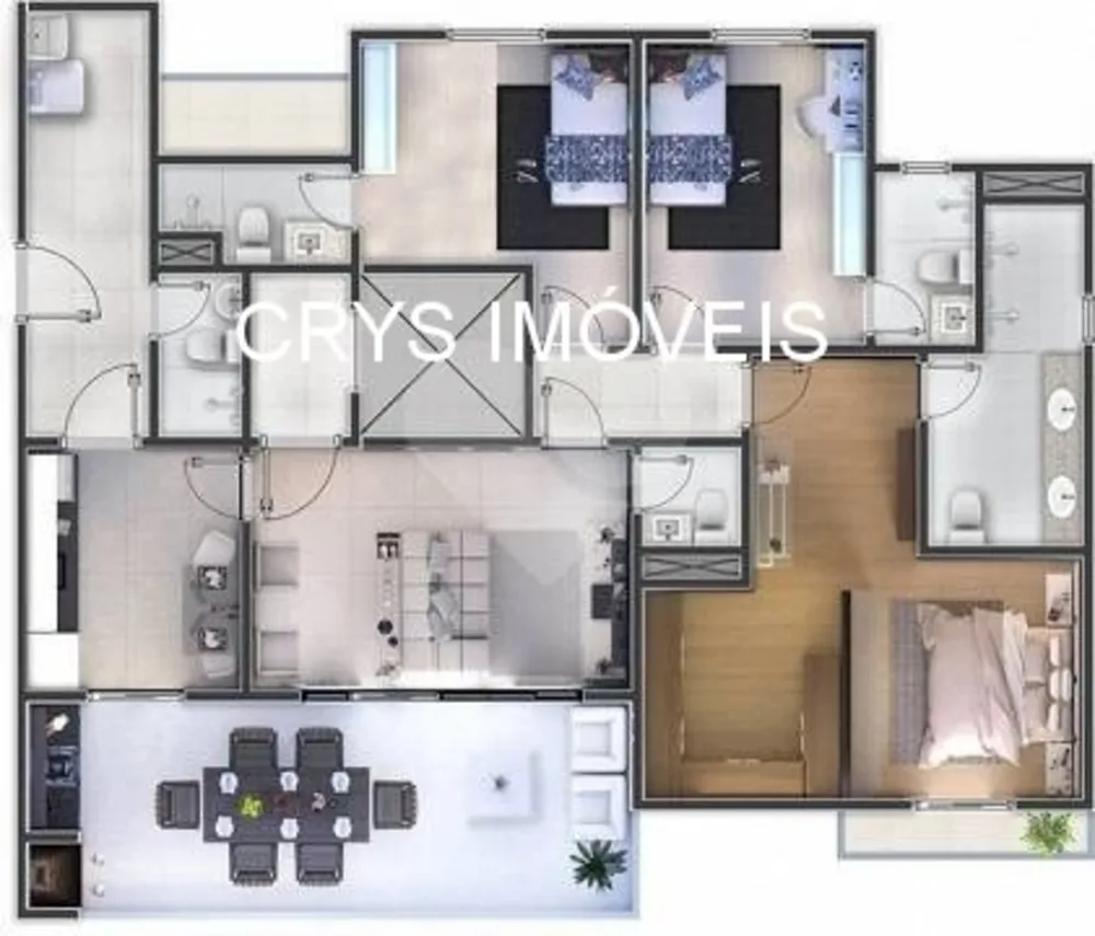 Apartamento, 3 quartos, 135 m² - Foto 12