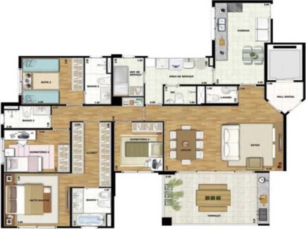 Apartamento, 3 quartos, 155 m² - Foto 7