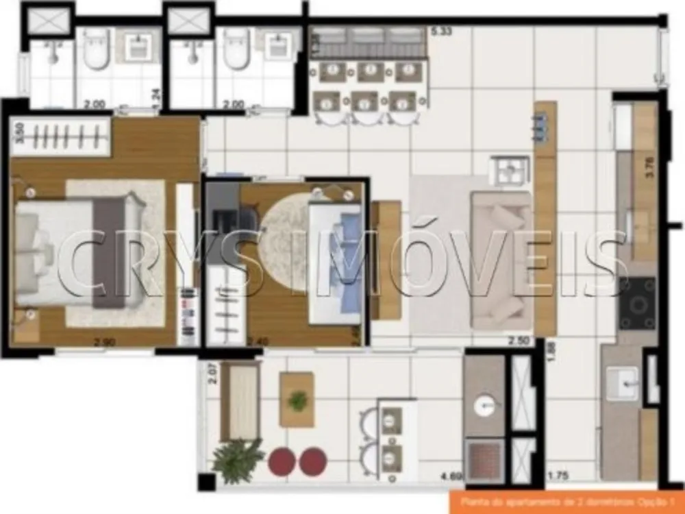 Apartamento, 2 quartos, 65 m² - Foto 4