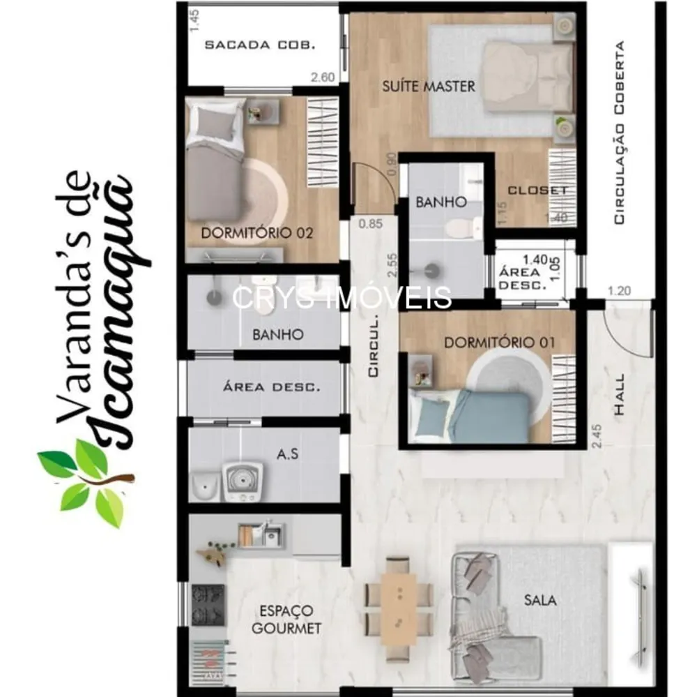 Apartamento, 3 quartos, 85 m² - Foto 4