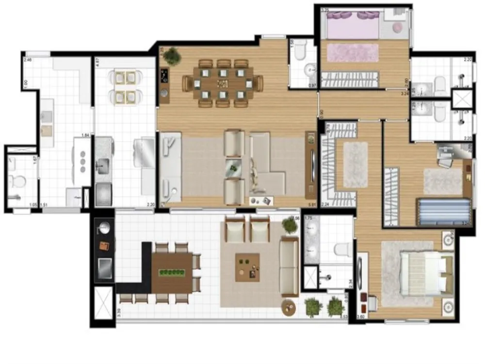 Apartamento, 3 quartos, 146 m² - Foto 5