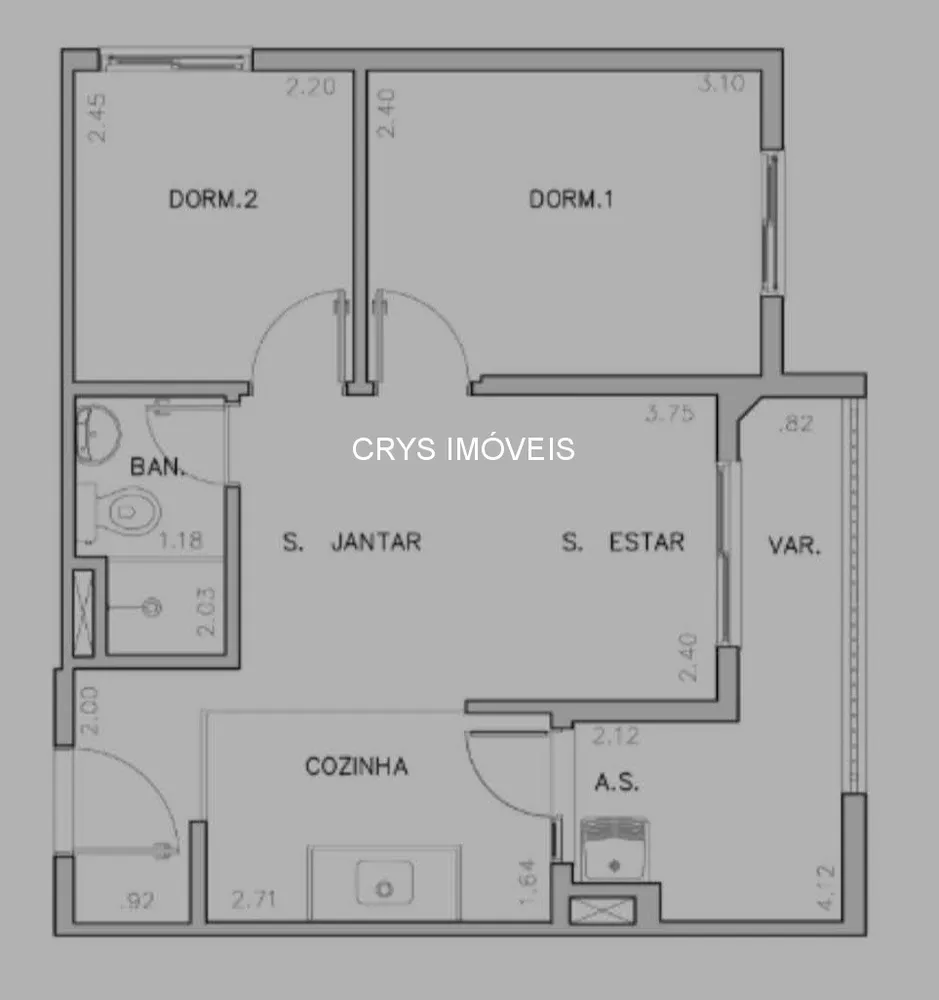 Apartamento, 2 quartos, 42 m² - Foto 2