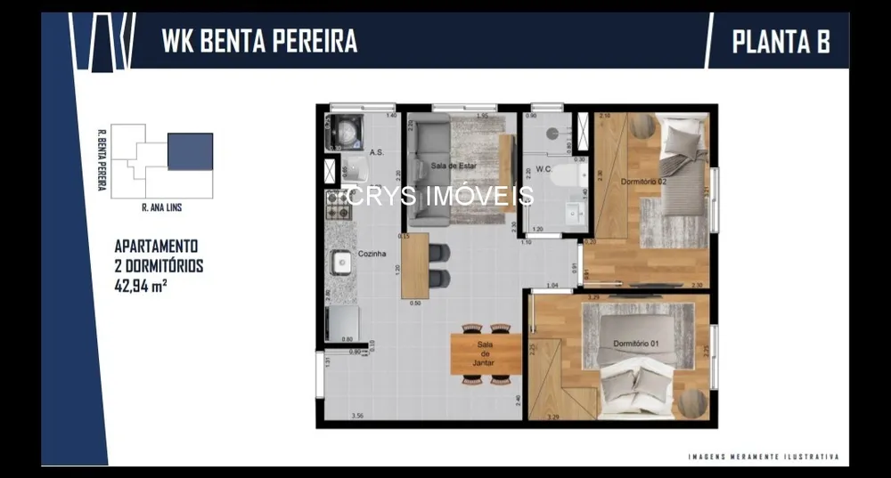 Apartamento, 2 quartos, 39 m² - Foto 7