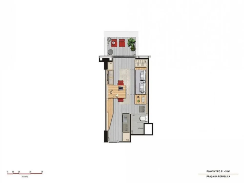 Apartamento, 1 quarto - Foto 2