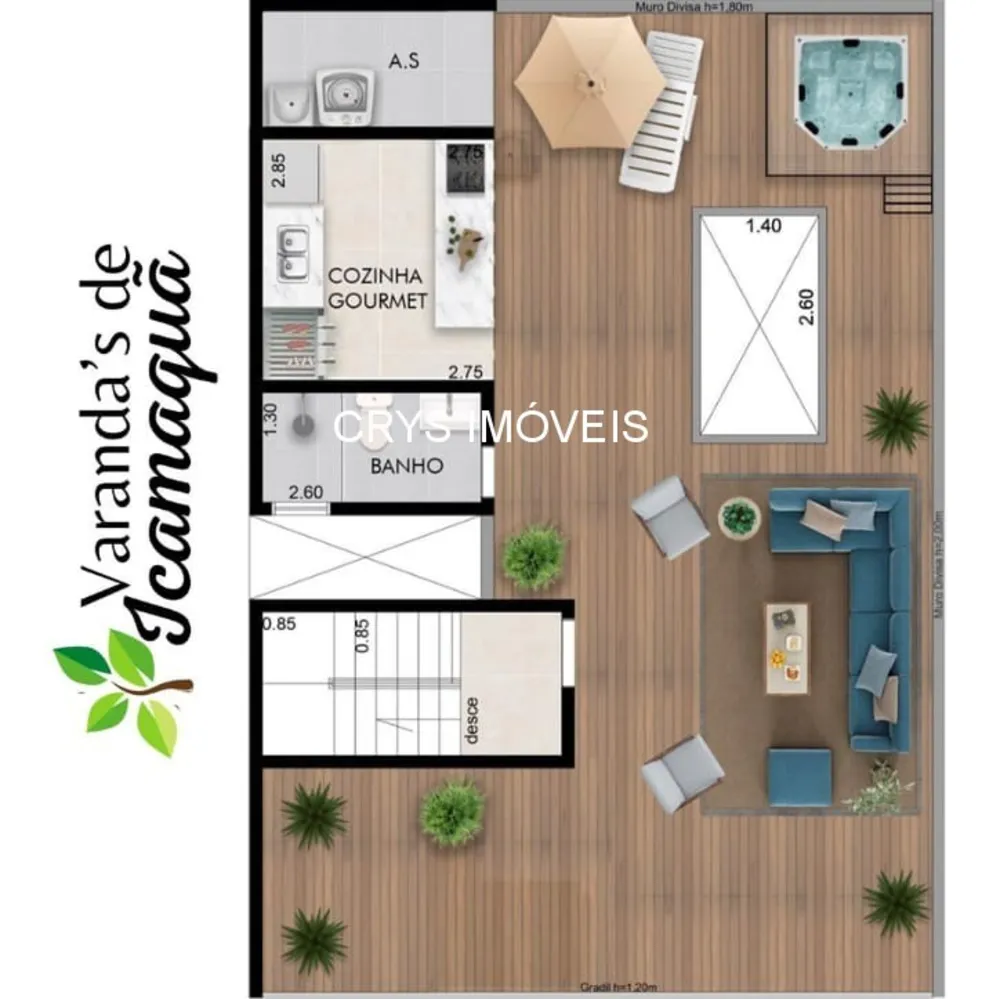 Cobertura, 3 quartos, 170 m² - Foto 5