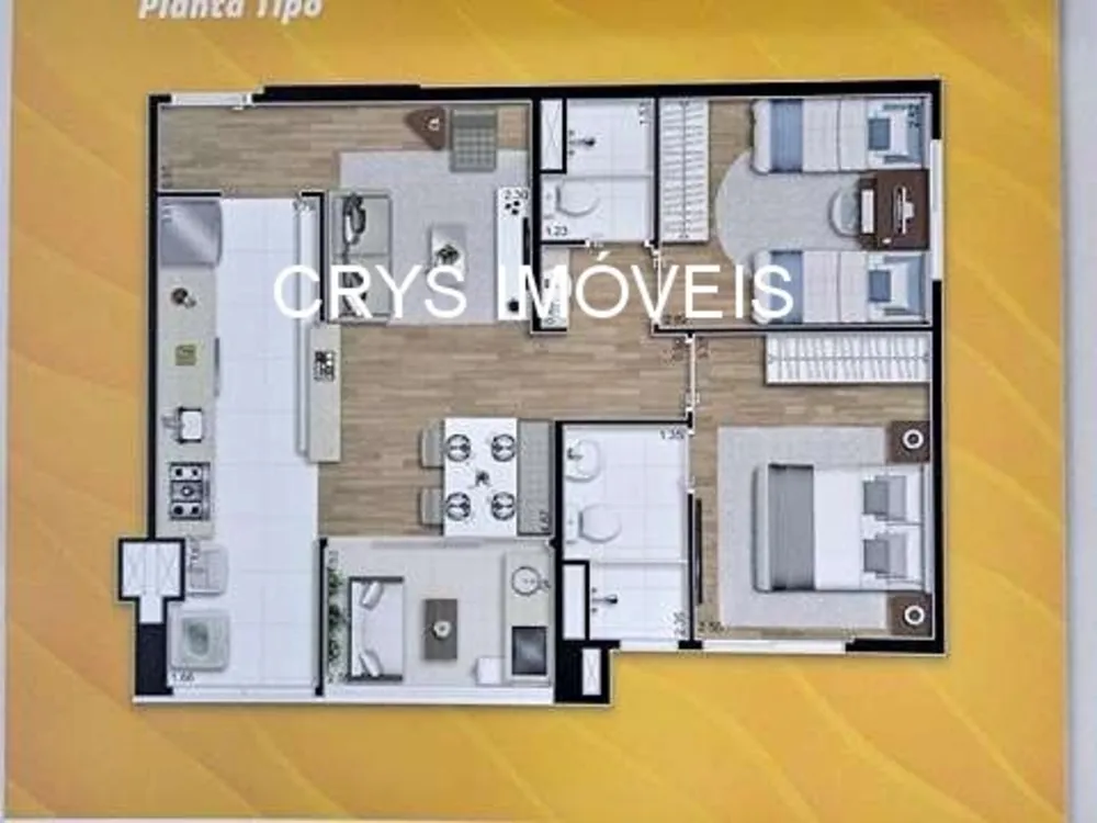 Apartamento, 2 quartos, 55 m² - Foto 2