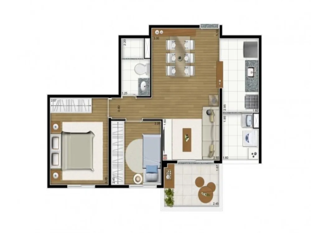 Apartamento, 2 quartos, 50 m² - Foto 9
