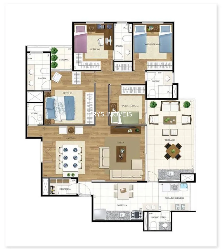 Apartamento, 4 quartos, 146 m² - Foto 9