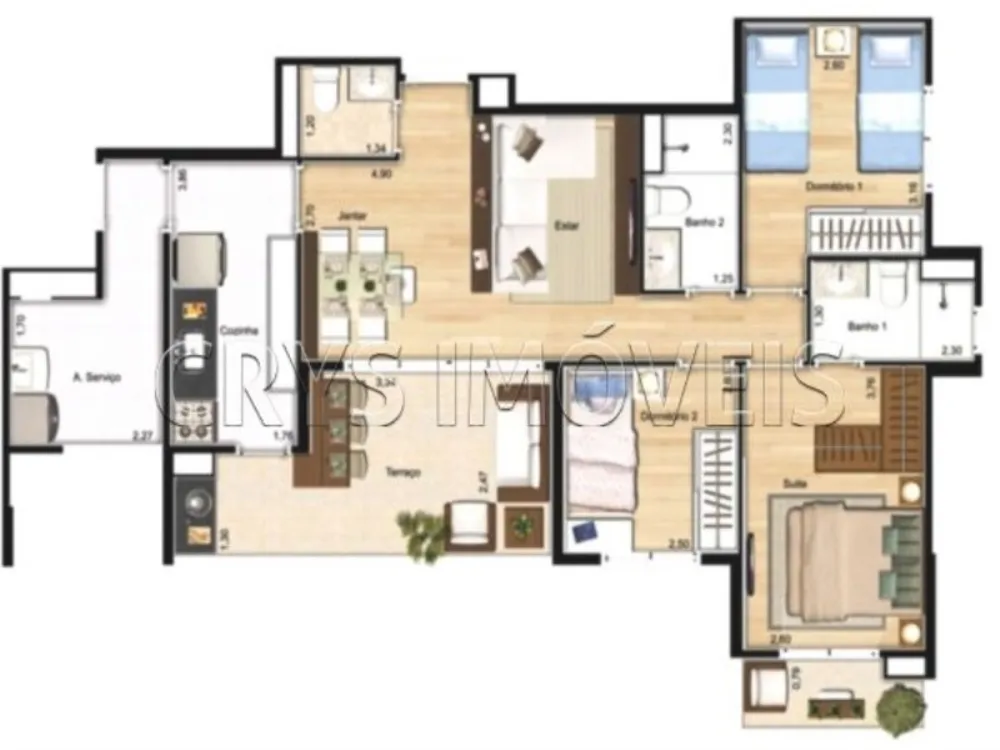 Apartamento, 3 quartos, 90 m² - Foto 7