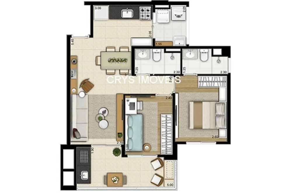 Apartamento, 2 quartos, 64 m² - Foto 6