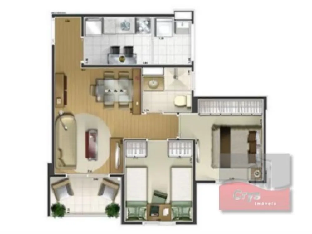 Apartamento, 2 quartos, 46 m² - Foto 6
