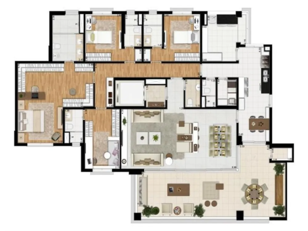 Apartamento, 4 quartos, 250 m² - Foto 7