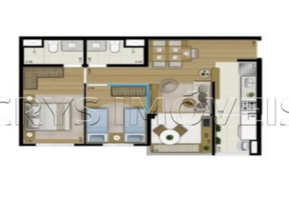 Apartamento, 2 quartos, 57 m² - Foto 7
