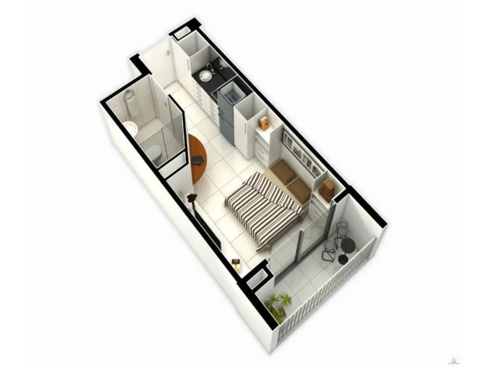 Apartamento, 1 quarto, 21 m² - Foto 5