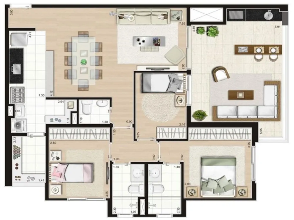 Apartamento, 3 quartos, 108 m² - Foto 12