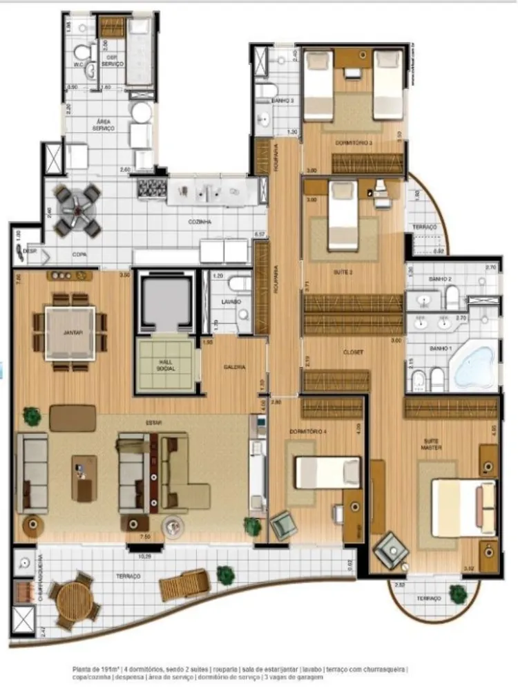Apartamento, 4 quartos, 191 m² - Foto 4