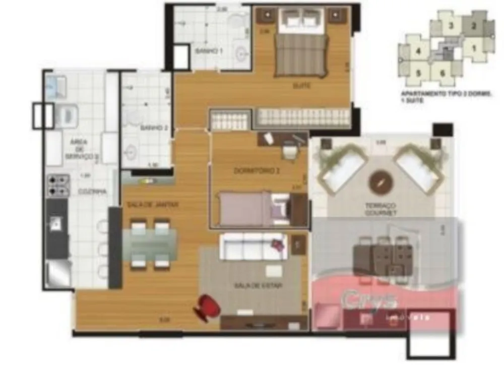 Apartamento, 2 quartos, 78 m² - Foto 4