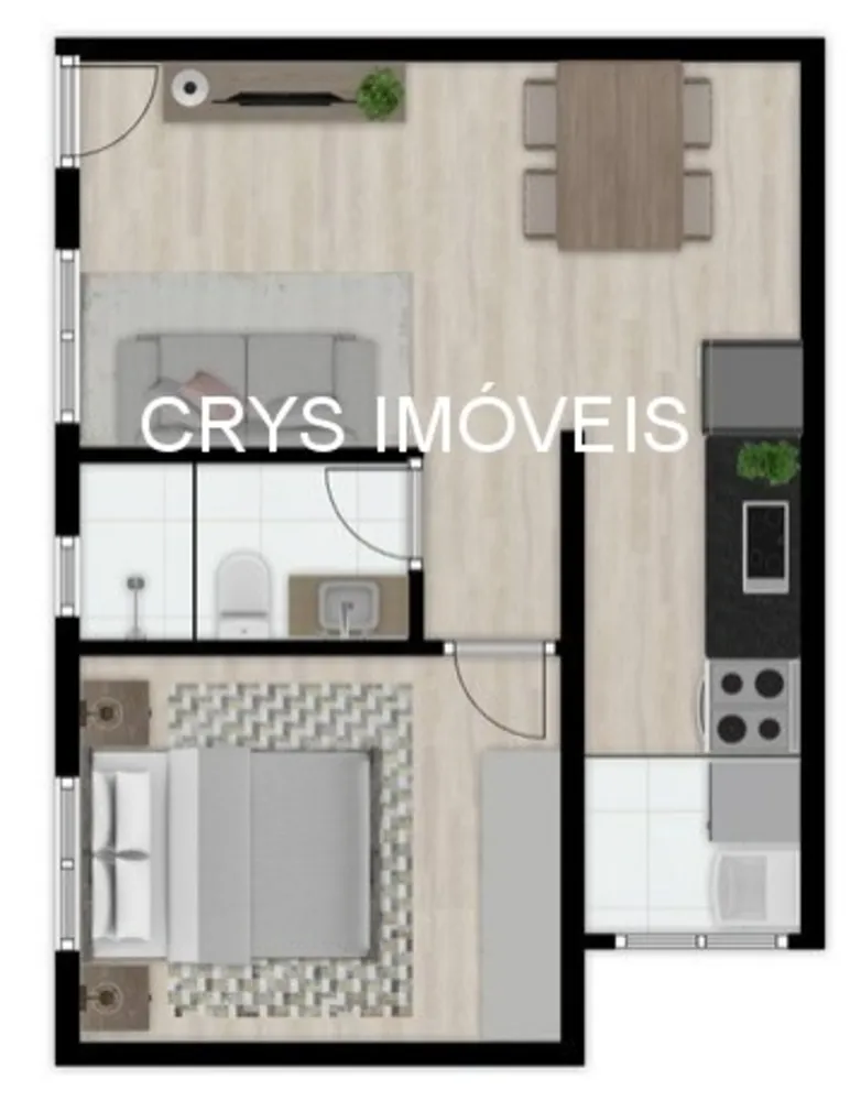 Apartamento, 1 quarto, 28 m² - Foto 8