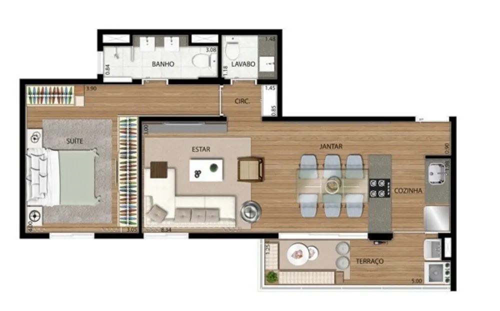 Apartamento, 2 quartos, 59 m² - Foto 6
